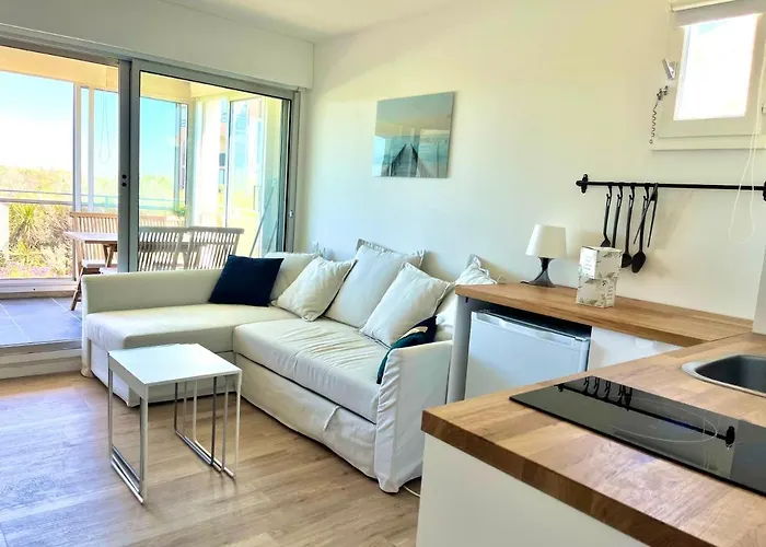 Appartement Entre La Lagune Et La Mer Avec Piscine, Direct Plage, Vue Partielle Mer