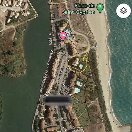 Appartement Entre La Lagune Et La Mer Avec Piscine, Direct Plage, Vue Partielle Mer Saint-Cyprien  Exterior photo