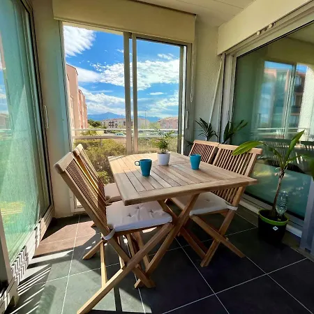 Appartement Entre La Lagune Et La Mer Avec Piscine, Direct Plage, Vue Partielle Mer Saint-Cyprien  Exterior photo